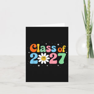 Tarjeta Clase Retro Groovy 2027 Seniors