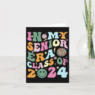 Tarjeta Clase Retro Senior 2024 De Graduado 2024 En My Sen