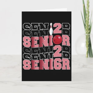 Tarjeta Clase Retrospectiva de 2026 Bolos Senior Noche Sen