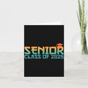 Tarjeta Clase superior de graduación 2025 para escuela sec