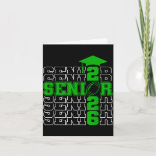 Tarjeta Clase superior de graduación 2026 2026 verde