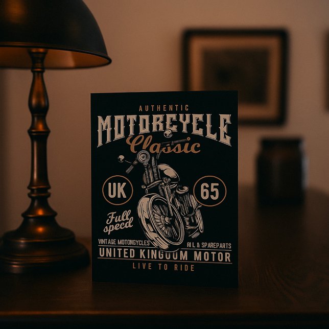 Tarjeta Clásica Auténtica de Motocicleta (Subido por el creador)