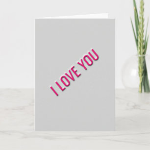 Tarjeta Clásica con “Te Amo” en Relieve