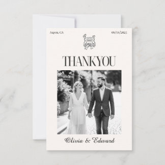 Tarjeta Clásica de Agradecimiento