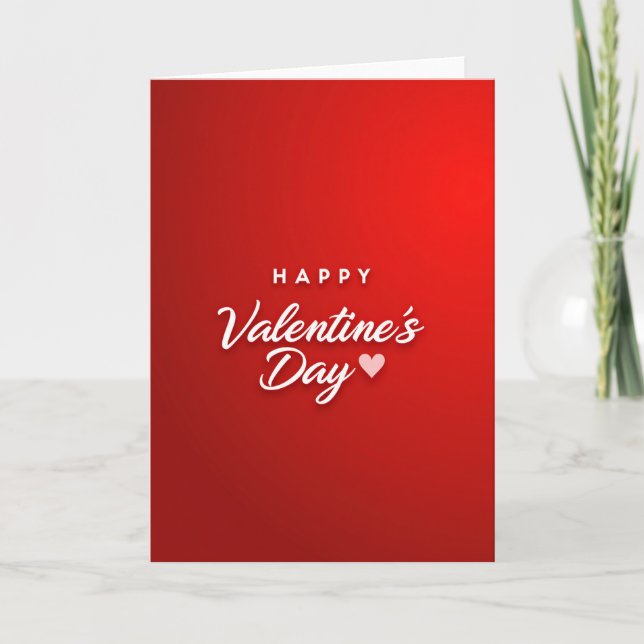 Tarjeta Clásica de Amor para San Valentín (Anverso)
