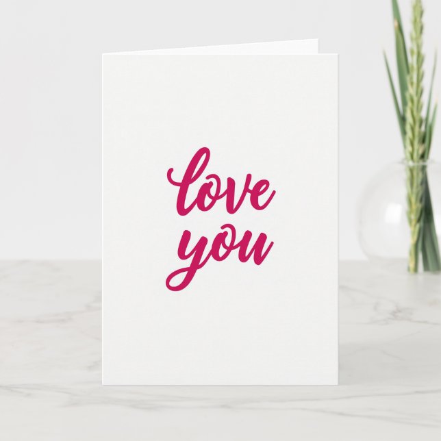 Tarjeta Clásica de Amor Romántico (Anverso)