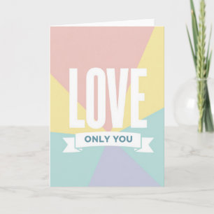 Tarjeta Clásica de Amor Solo Para Ti