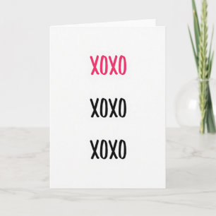 Tarjeta Clásica de Amor Xoxo