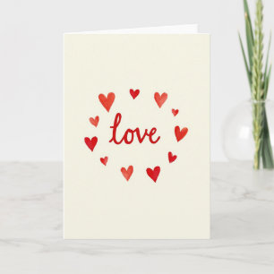Tarjeta Clásica de Corazón de Amor