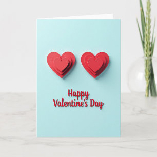 Tarjeta Clásica de Corazones de Amor