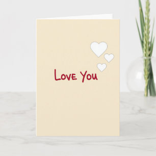 Tarjeta Clásica de Corazones Te Amo