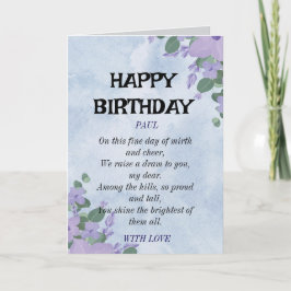 TARJETA CLÁSICA DE FELIZ CUMPLEAÑOS