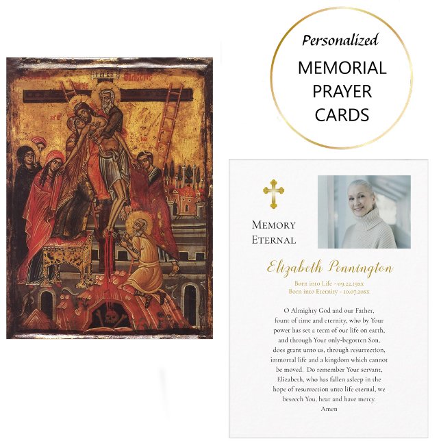 Tarjeta clásica de oraciones funerarias ortodoxas  (Subido por el creador)