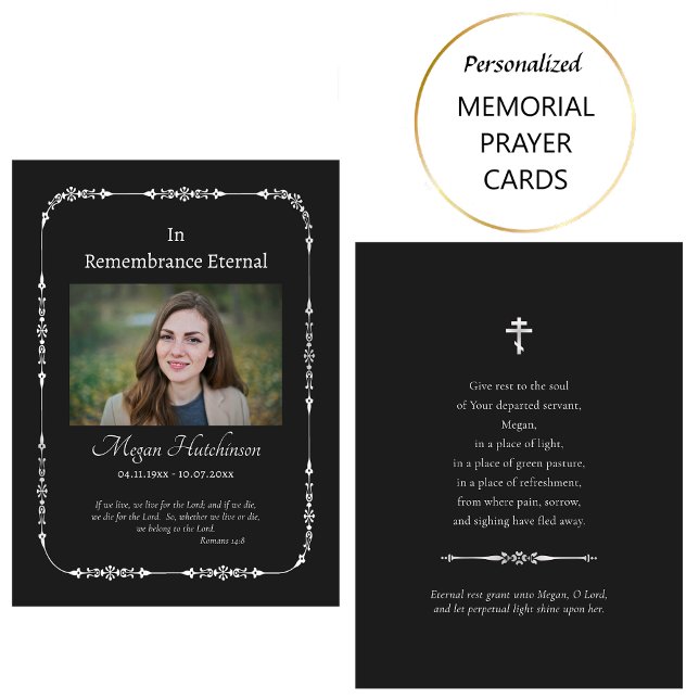 Tarjeta clásica de oraciones funerarias ortodoxas  (Subido por el creador)