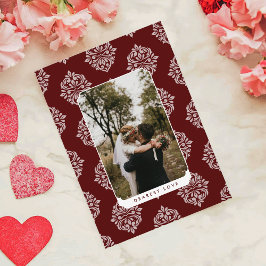 Tarjeta clásica de San Valentín con elegante escri
