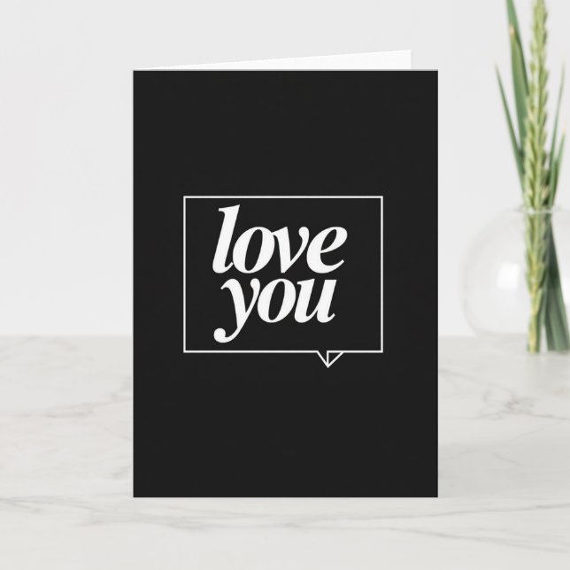 Tarjeta Clásica de Te Amo (Anverso)