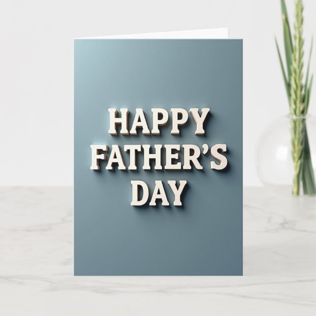 Tarjeta Clásica del Día del Padre (Anverso)