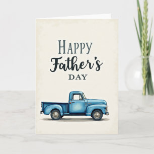 Tarjeta Clásica del Día del Padre en Bicicleta