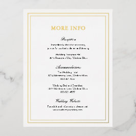 Tarjeta clásica elegante de gabinete de boda