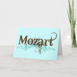 Tarjeta clásica fresca de Mozart