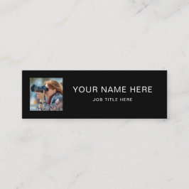 Tarjeta Clásica para Mini Llamadas Black con Guión