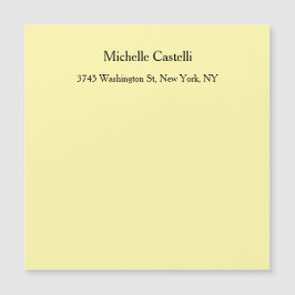 Tarjeta Clásica Única Profesional de Color Crema