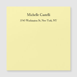 Tarjeta Clásica Única Profesional de Color Crema