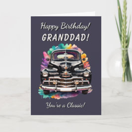 Tarjeta Clásico abuelo de coche de 1940. Eres un cumpleaño