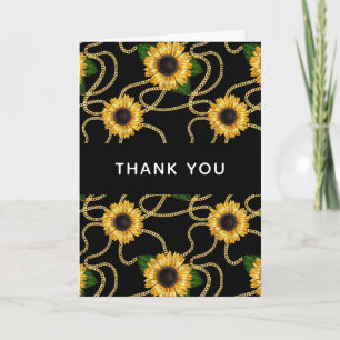 Tarjeta Clásico Amarillo Sunflowers Patrón De Estilo Graci