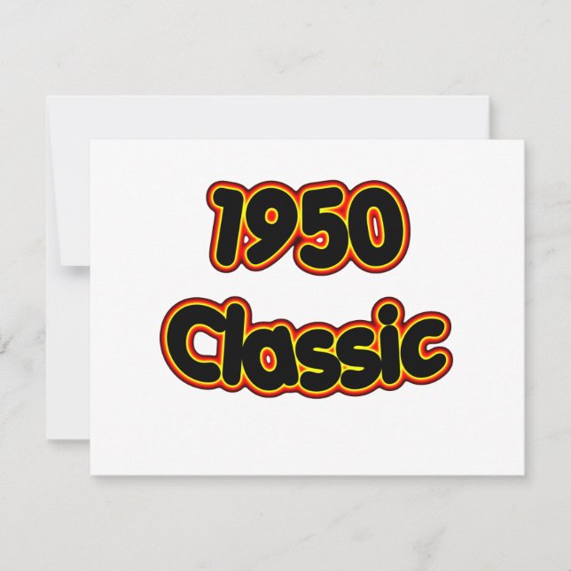 Tarjeta Clásico de 1950 (Anverso)