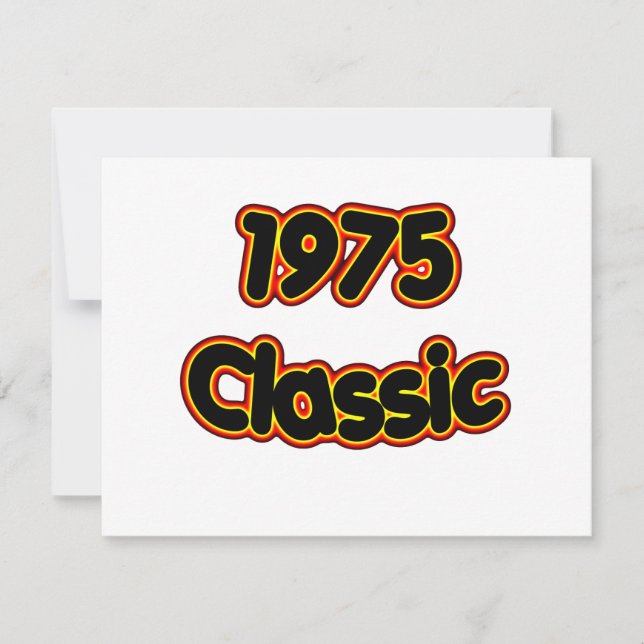 Tarjeta Clásico de 1975 (Anverso)