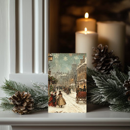 Tarjeta Clásico de invierno vintage de Londres