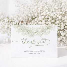 Tarjeta Clásico Elegante Agradecimiento de Despedida de So