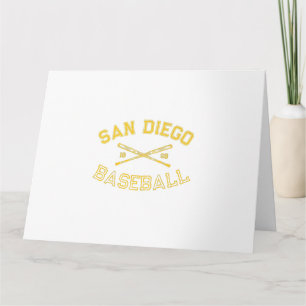 Tarjeta Clásico fanático de béisbol de San Diego Californi