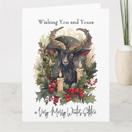 Tarjeta Clásico Goat Yule