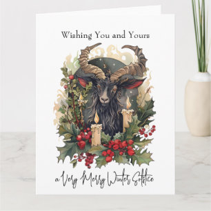 Tarjeta Clásico Goat Yule