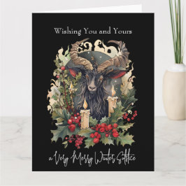 Tarjeta Clásico Goat Yule