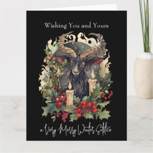 Tarjeta Clásico Goat Yule
