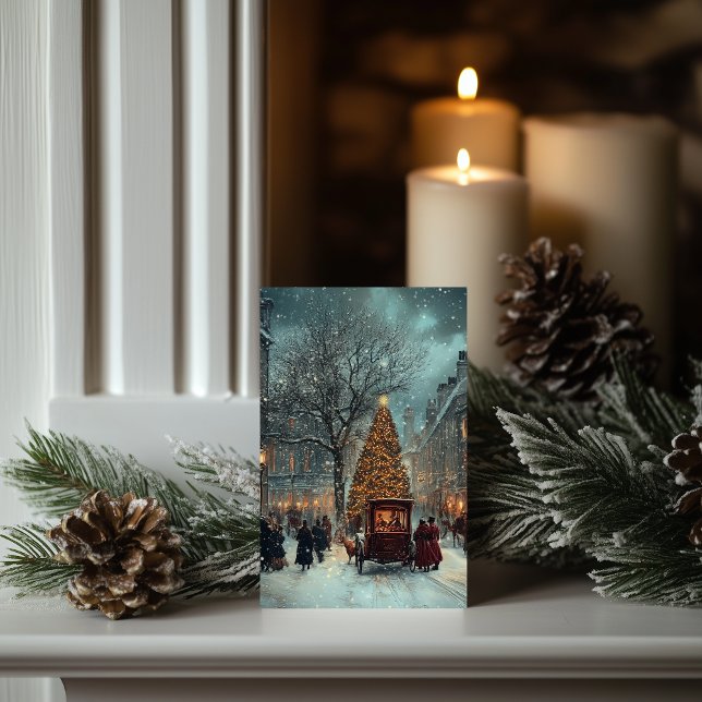 Tarjeta Clásico invierno en Londres Navidades (Subido por el creador)
