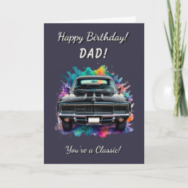 Tarjeta Clásico Mopar Charger Muscle Car Cumpleaños