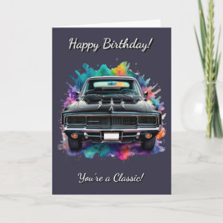 Tarjeta Clásico Mopar Muscle Car Birday