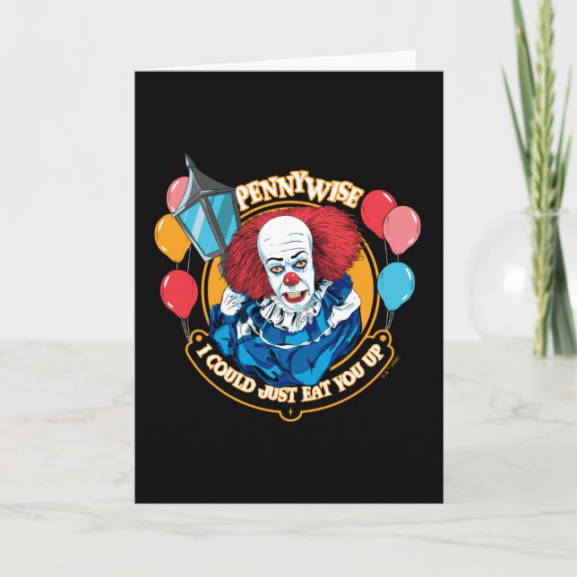 Tarjeta Clásico Pennywise - Podría simplemente comerte (Anverso)