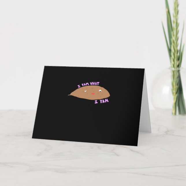 Tarjeta Clásico Yam Soy Lo Que Soy Con Estilo (Anverso)