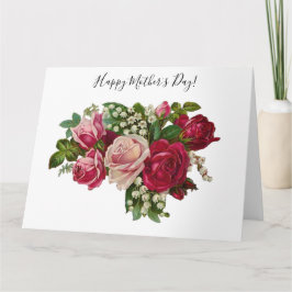 Tarjeta Clásicos Rosas victorianos Lily of Valley Romance