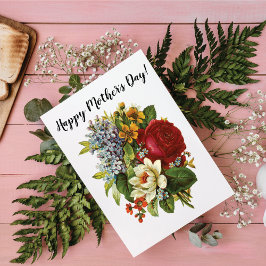 Tarjeta Clásicos Rosas victorianos Lily of Valley Romance