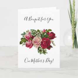 Tarjeta Clásicos Rosas victorianos Lily of Valley Romance