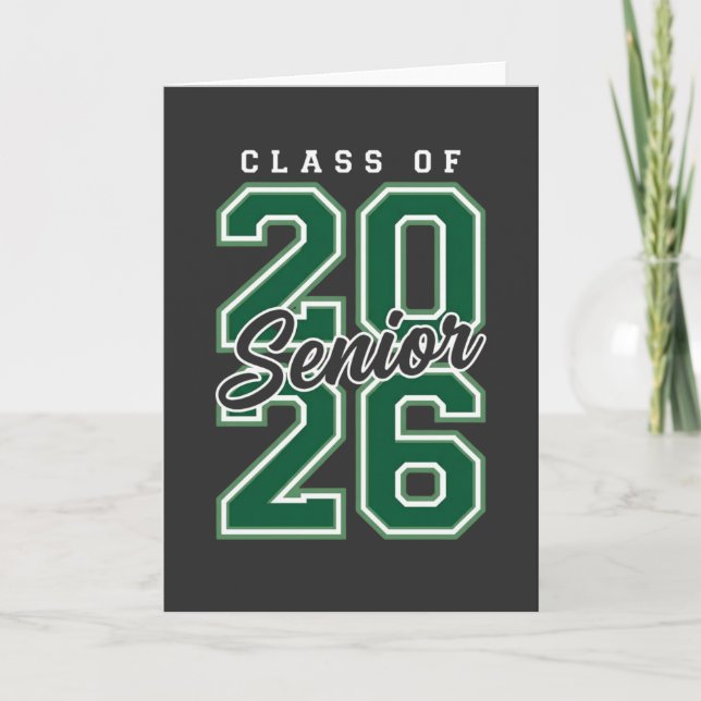 Tarjeta Class of 2026 Senior Graduation Gift for Seniors (Anverso)
