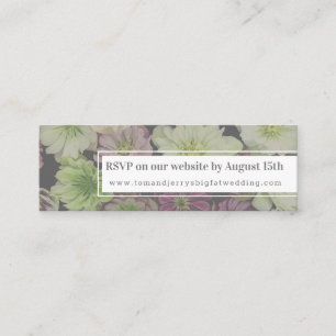 Tarjeta CLASSIC Garden Hellebore Mini Web RSVP