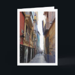 Tarjeta Classic Valencian Street, España<br><div class="desc">Classic Valencian Street,  España Greeting Card. You can easily customize this product for free if you would like to add wording or change the color of the background.</div>