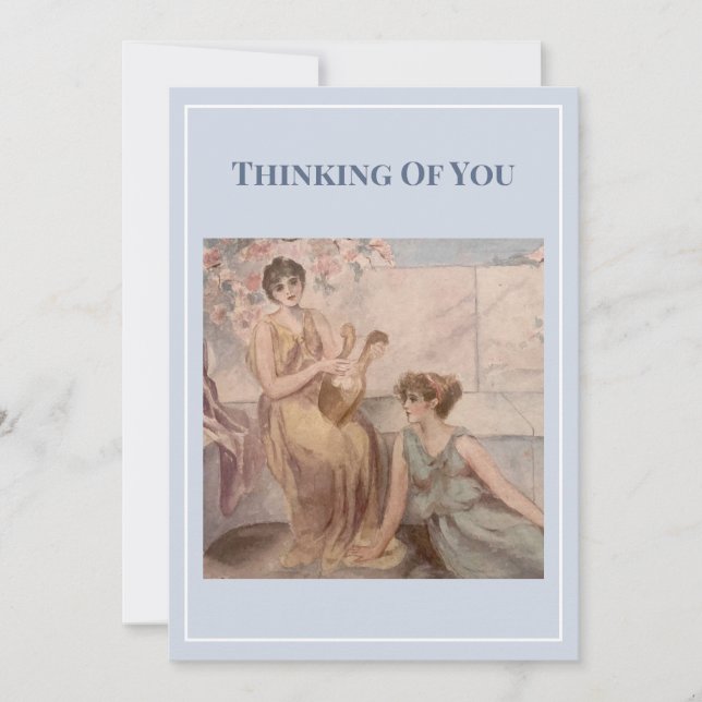 Tarjeta 'Classical Ladies – “Thinking of You”' (Anverso)